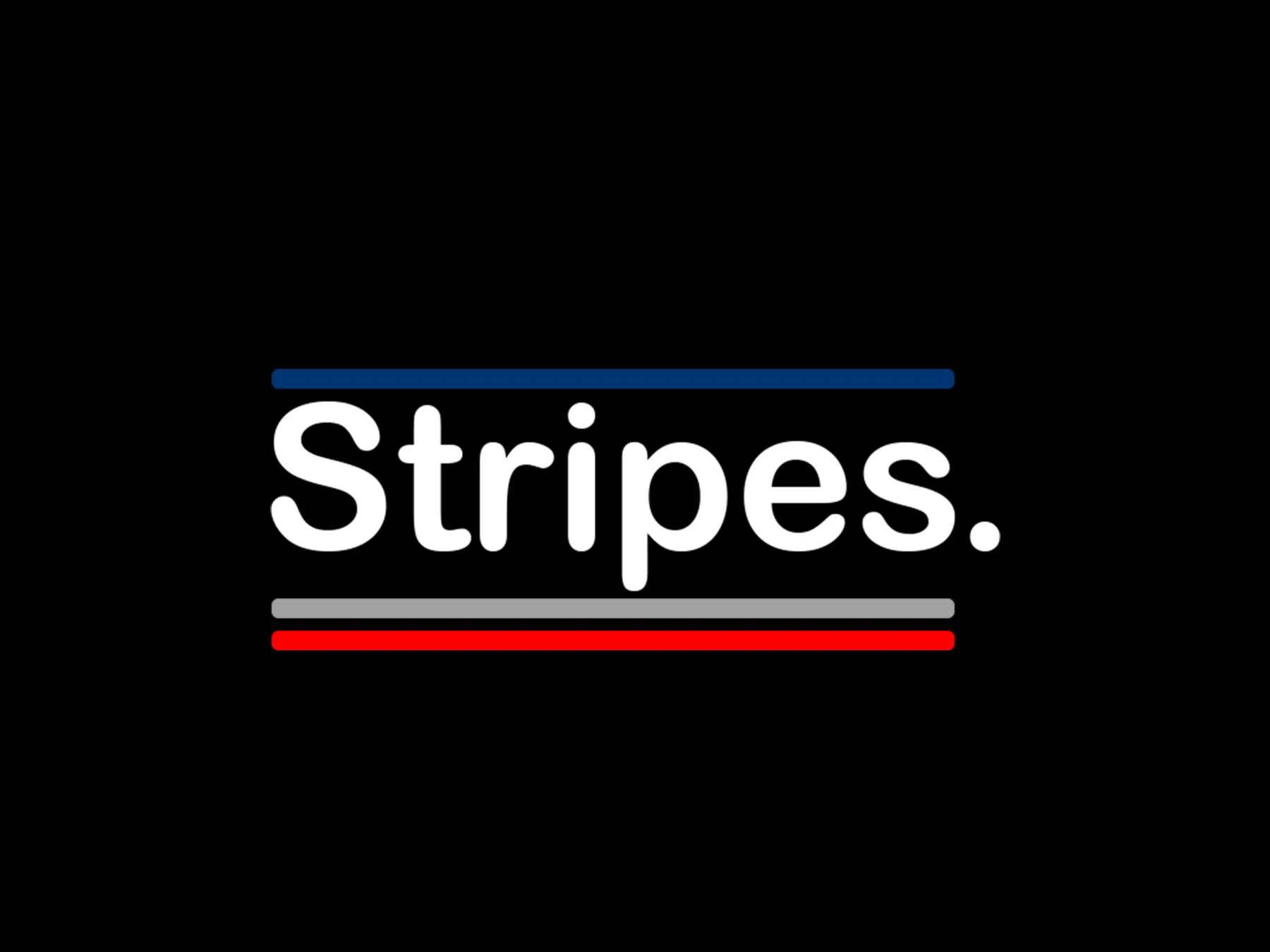The Stripes identity, from the Blacktop basketball project in 2018.